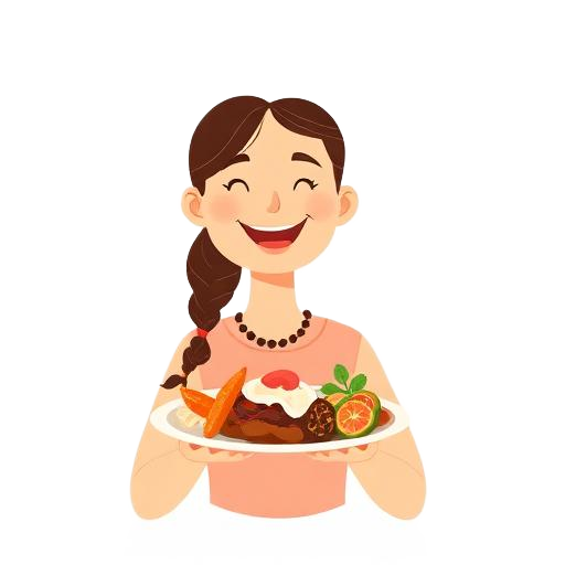 Foodie con un platillo